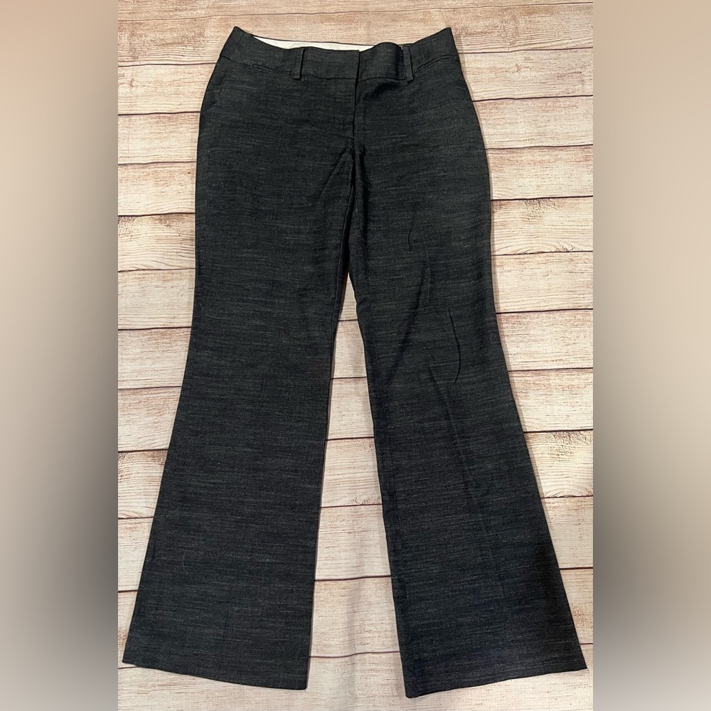 Ann Taylor Loft - Julie trouser flare leg gray size 2 petite